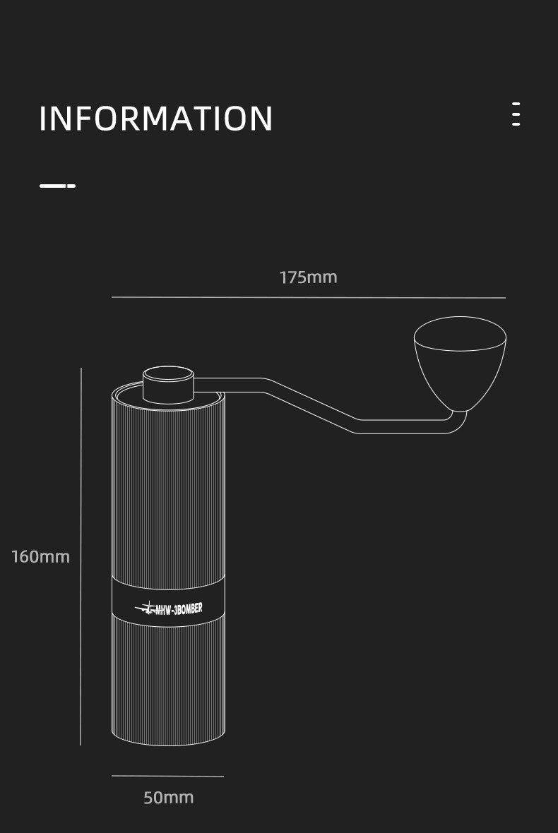 MHW-3BOMBER M1 Manuel Kahve Öğütücü, Grinder - Neotech Market