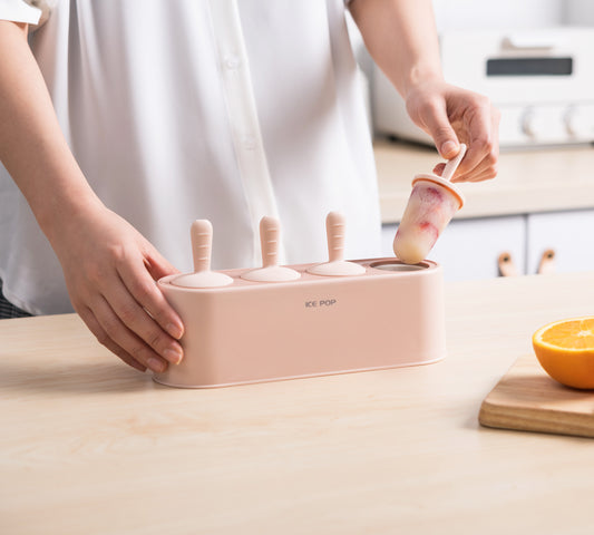 Pembe 4'lü Dondurma Kalıbı