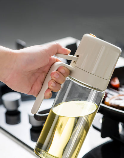 2'si 1 Arada Cam Yağdanlık – Püskürtmeli & Döküm Uçlu