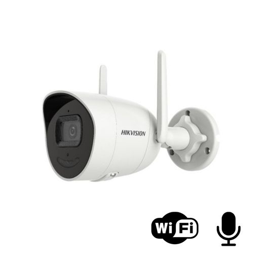 Hikvision 2MP Sesli Fixed Bullet Wi-Fi Network Kamera DS-2CV2021G2-IDW