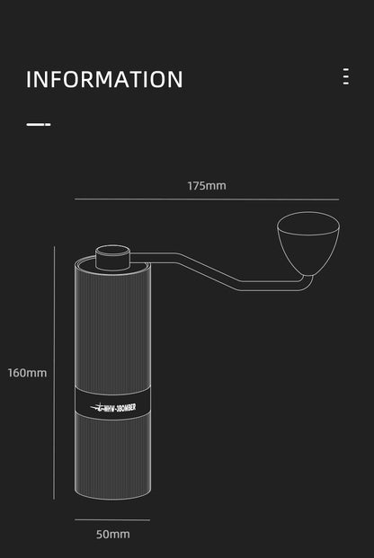 MHW-3BOMBER M1 Manuel Kahve Öğütücü, Grinder - Neotech Market