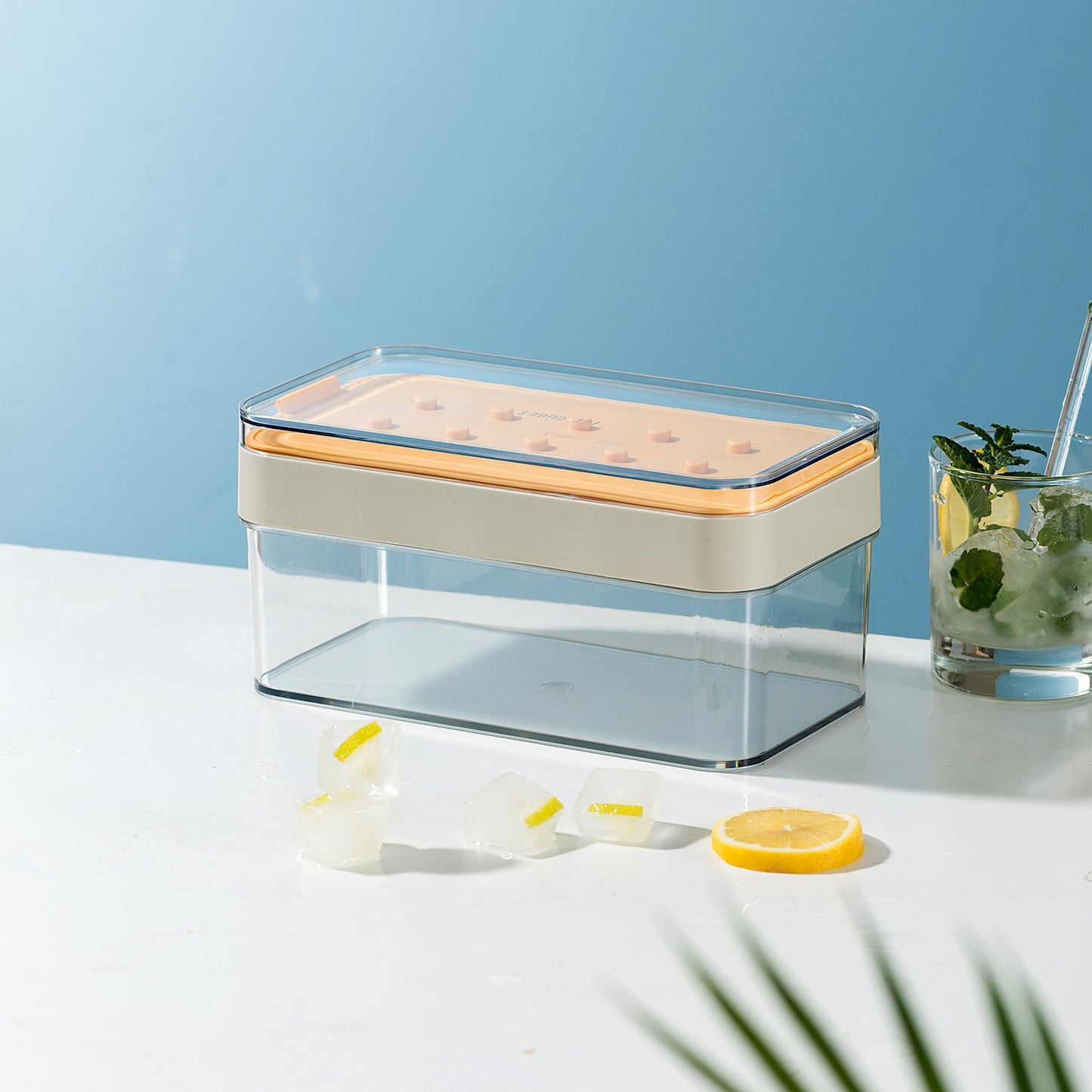 Yeni Nesil Çift Katlı Buz Kalıbı – Kapaklı Saklama Kutulu, Basmalı Sistem