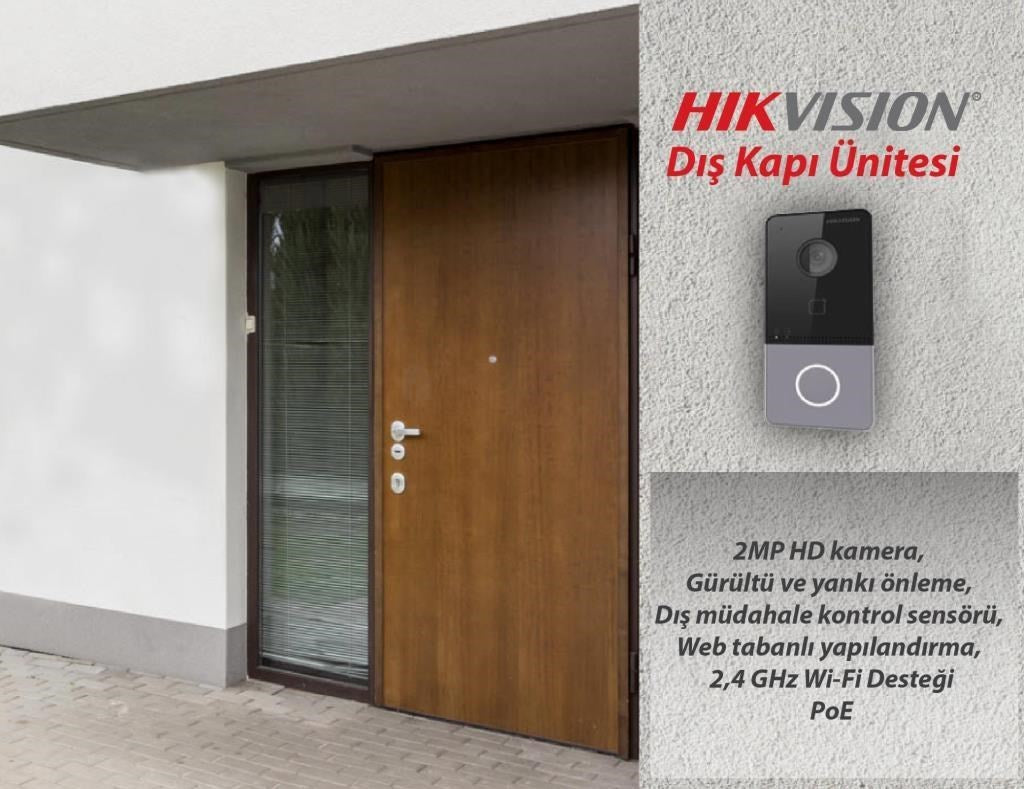 Hikvision DS-KV6113-WPE1 Villa Tipi İP interkom Dış ünite