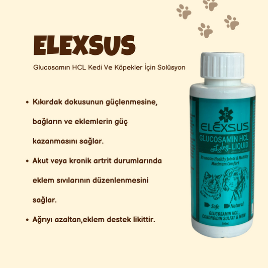 Elexsus Glucosamin HCL Cat&Dog Liquid 100ML