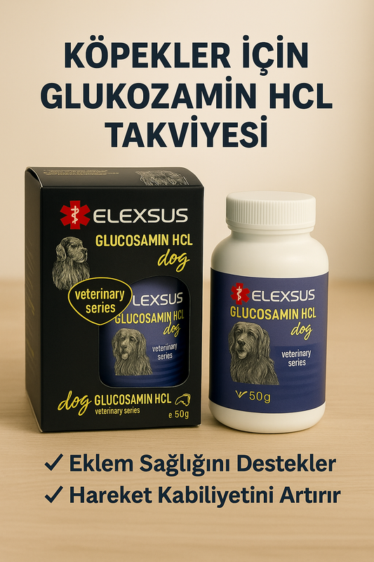 Elexsus Köpekler İçin Eklem Güçlendirici Glucosamin HCL Tableti 50gr