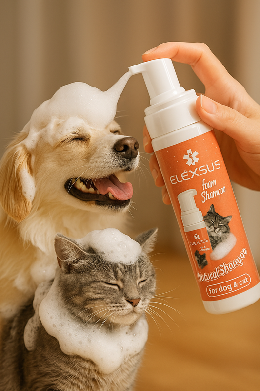 Elexsus Natural Kedi Ve Köpek Kuru Köpük Şampuanı 200ml