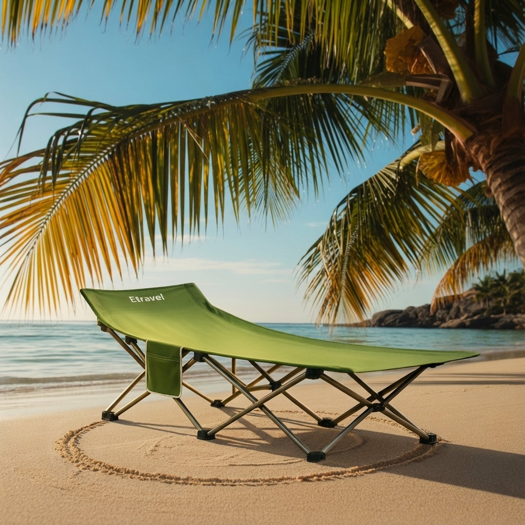 Katlanabilir Şezlong Kamp Yatağı Plaj Yatağı Kampet CR-1188