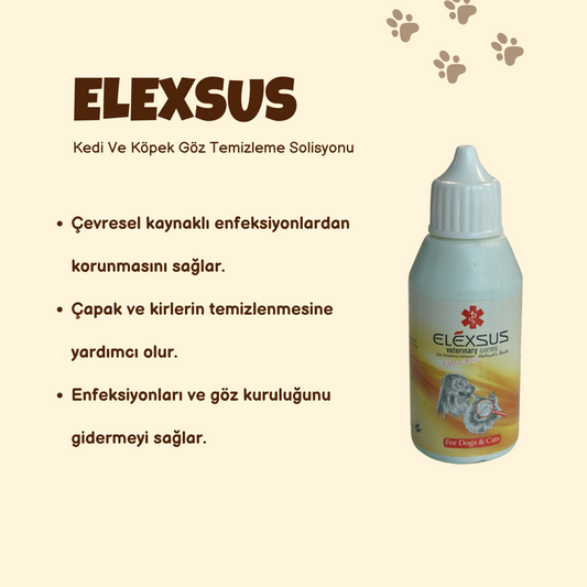 Elexsus Eyes Clean Kedi Köpek Göz Temizleme Solisyonu 50ml