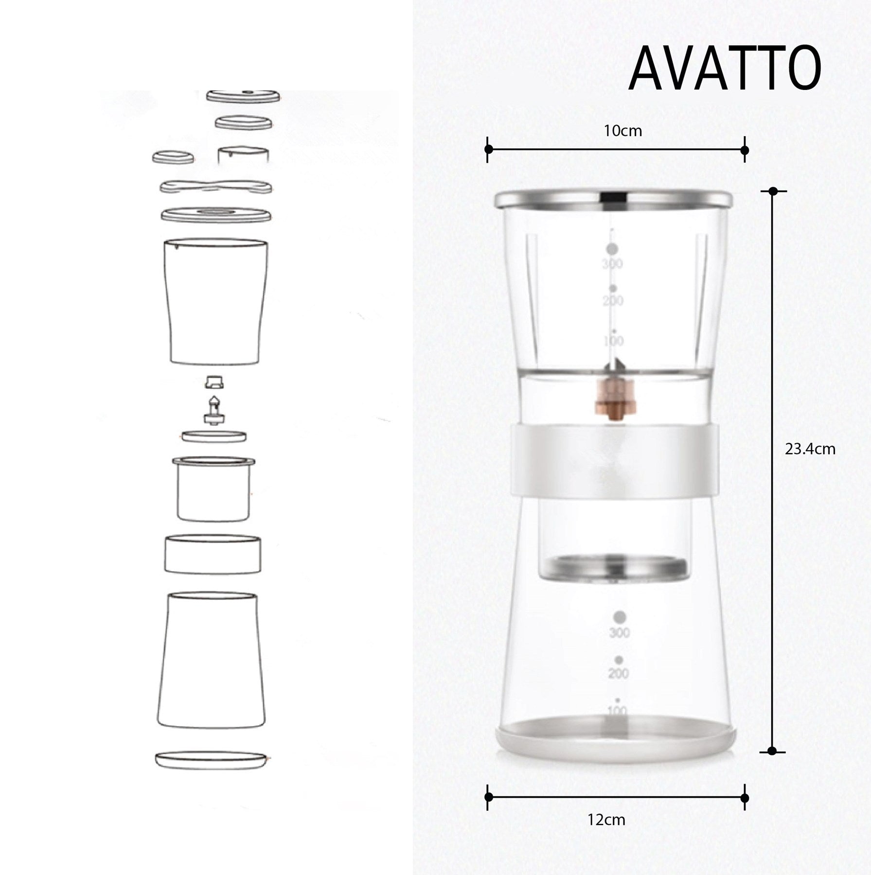 Avatto Skd-23  Dripster Soğuk Kahve Demleyici