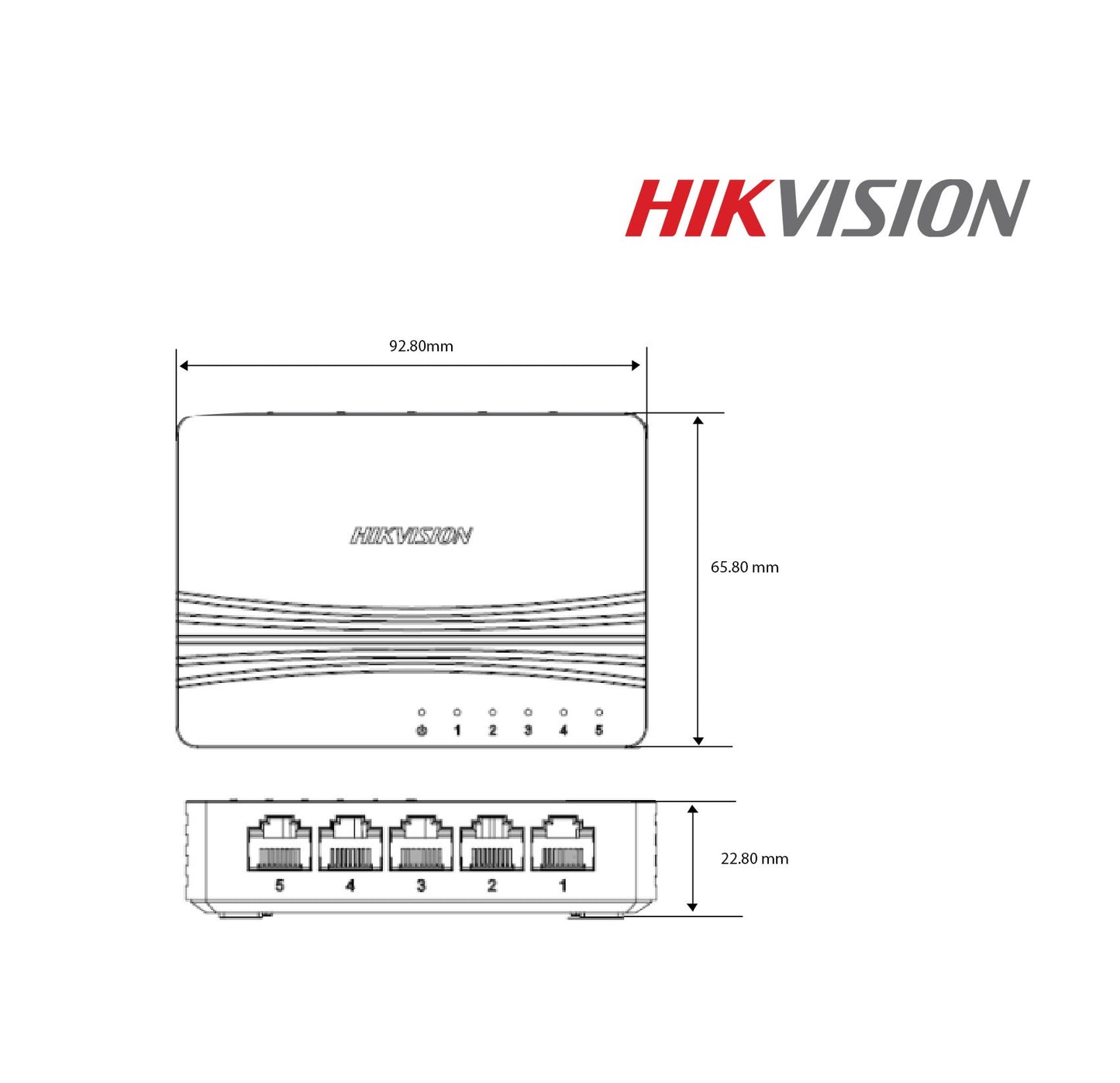 Hikvision DS-3E0505D-E 5 port 10/100/1000 gigabit switch